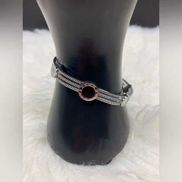 Bracelets for Women Stainless Steel Bracelets Roman Numeral Bangle Birthday - Picture 1 of 6